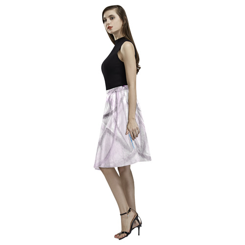 Protection- transcendental love by Sitre haim Melete Pleated Midi Skirt (Model D15)