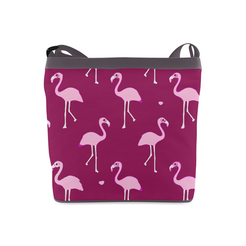 Pink Flamingos Summer Pattern Crossbody Bags (Model 1613)