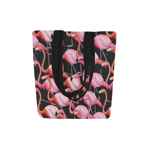 Beautiful Pink Flamingos Summer Pattern Canvas Tote Bag (Model 1657)