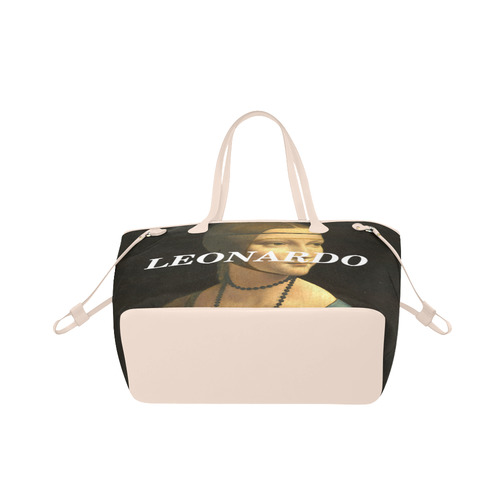 Leonardo - Dama con ermellino Clover Canvas Tote Bag (Model 1661)