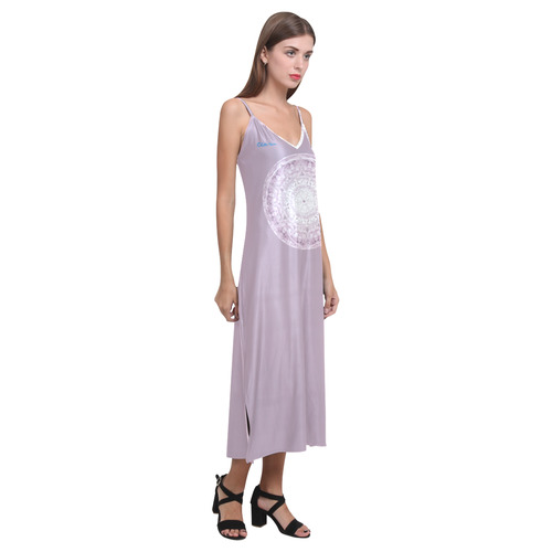 Protection-Jerusalem by love-Sitre Haim V-Neck Open Fork Long Dress(Model D18)