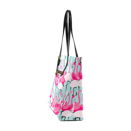 Pink Flamingo Pink Flamingos Euramerican Tote Bag/Small (Model 1655)