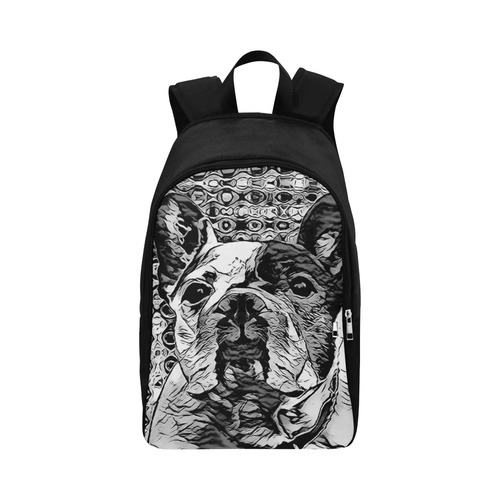 FUNNY FRENCH BULLDOG Fabric Backpack for Adult (Model 1659)