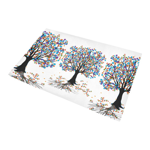 Bath Rug Colorful Tree Design by Juleez Bath Rug 20''x 32''