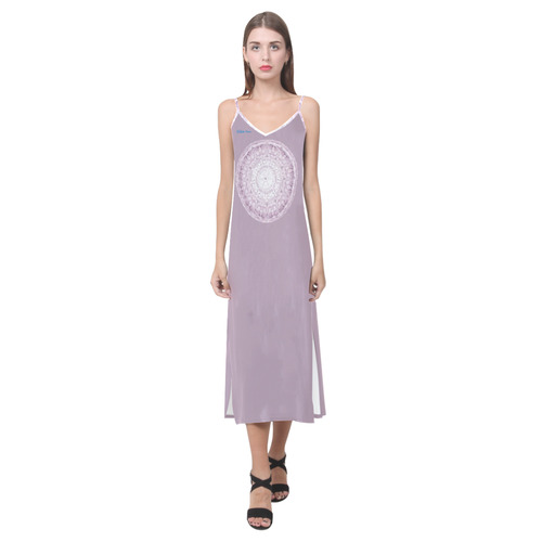 Protection-Jerusalem by love-Sitre Haim V-Neck Open Fork Long Dress(Model D18)