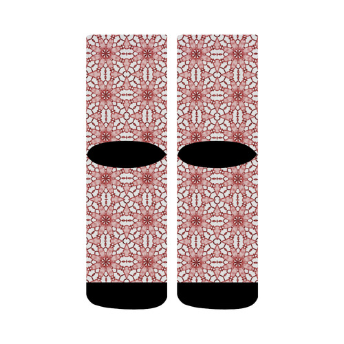 Coral Lace Crew Socks