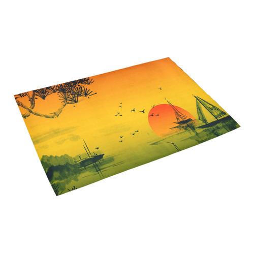 Sunset Orient Escape Azalea Doormat 24" x 16" (Sponge Material)
