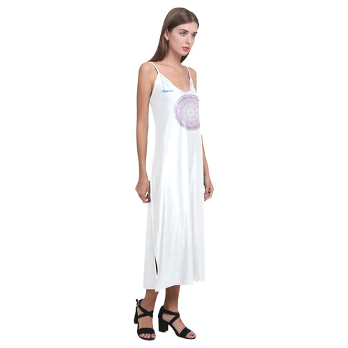 Protection-Jerusalem by love-Sitre Haim V-Neck Open Fork Long Dress(Model D18)