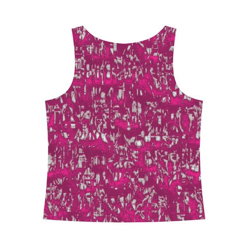 glossy abstract pink by JamColors All Over Print Tank Top for Women (Model T43)