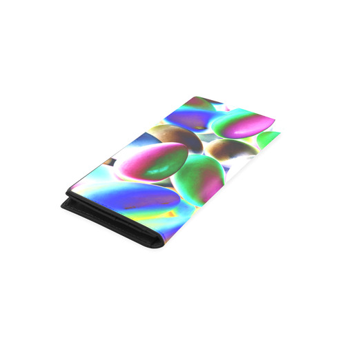 Psychedelic Candy Women's Leather Wallet (Model 1611)