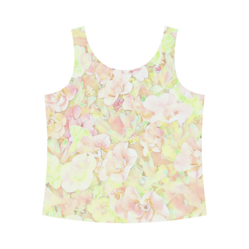 Lovely Floral 36C by FeelGood All Over Print Tank Top for Women (Model T43)