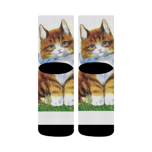 Vintage Kitten Crew Socks