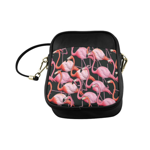 Beautiful Pink Flamingos Summer Pattern Sling Bag (Model 1627)