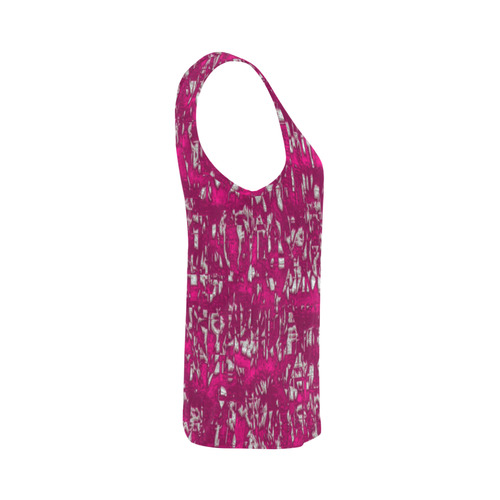 glossy abstract pink by JamColors All Over Print Tank Top for Women (Model T43)