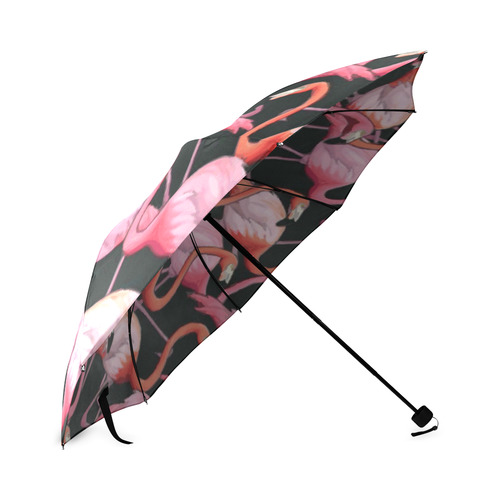 Beautiful Pink Flamingos Summer Pattern Foldable Umbrella (Model U01)