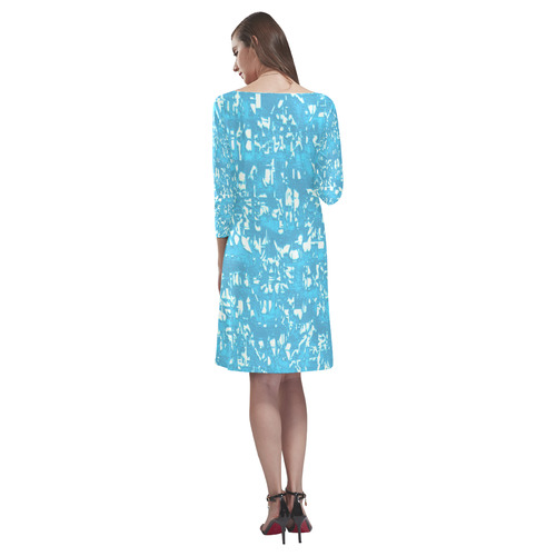 glossy abstract ocean by JamColors Rhea Loose Round Neck Dress(Model D22)