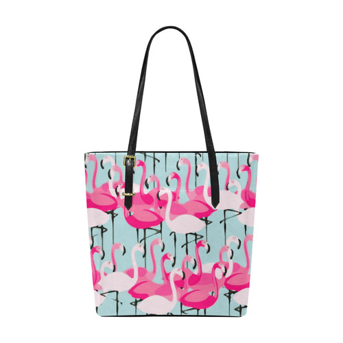 Pink Flamingo Pink Flamingos Euramerican Tote Bag/Small (Model 1655)