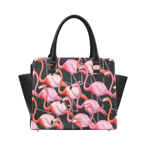 Beautiful Pink Flamingos Summer Pattern Classic Shoulder Handbag (Model 1653)