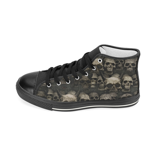 Crypt of the devilish dead skull Men’s Classic High Top Canvas Shoes (Model 017)