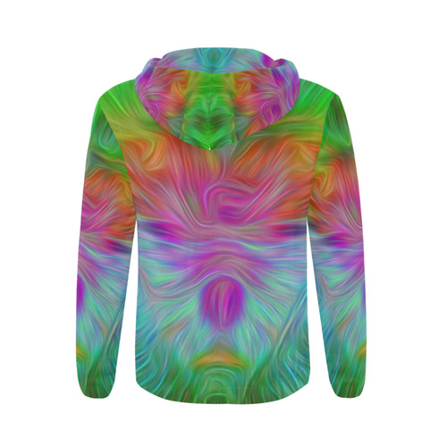 sd ääämn All Over Print Full Zip Hoodie for Men (Model H14)