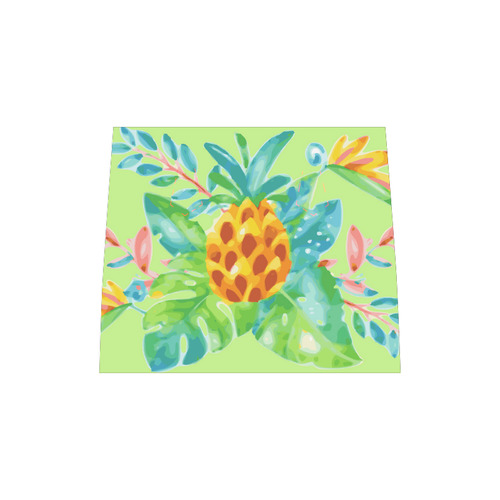 Summer Tropical Pineapple Fruit Floral Boston Handbag (Model 1621)