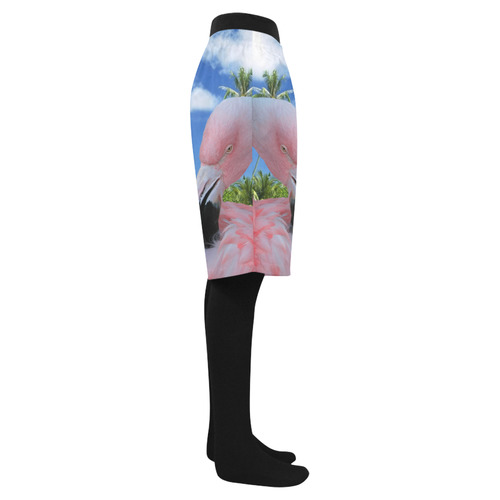 Flamingo and Beach Men's Swim Trunk (Model L21)