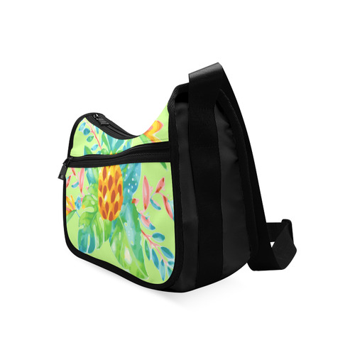 Summer Tropical Pineapple Fruit Floral Crossbody Bags (Model 1616)