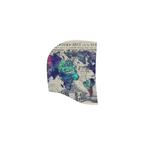 world map 22 All Over Print Sleeveless Hoodie for Women (Model H15)