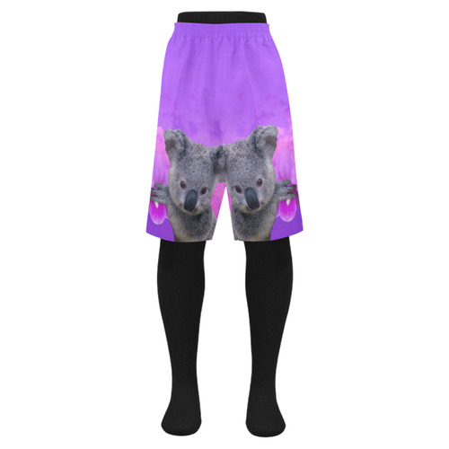 Koala and Orchid Men's Swim Trunk (Model L21)