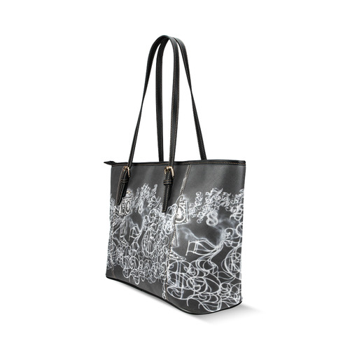 DKD Creations Leather Tote Bag/Small (Model 1640)
