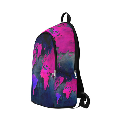 world map 14 Fabric Backpack for Adult (Model 1659)