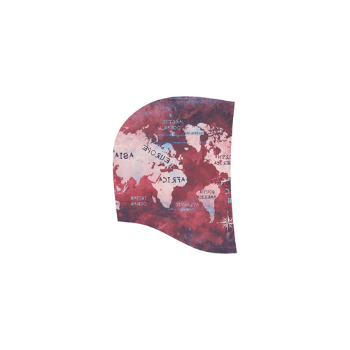 world map All Over Print Sleeveless Hoodie for Women (Model H15)