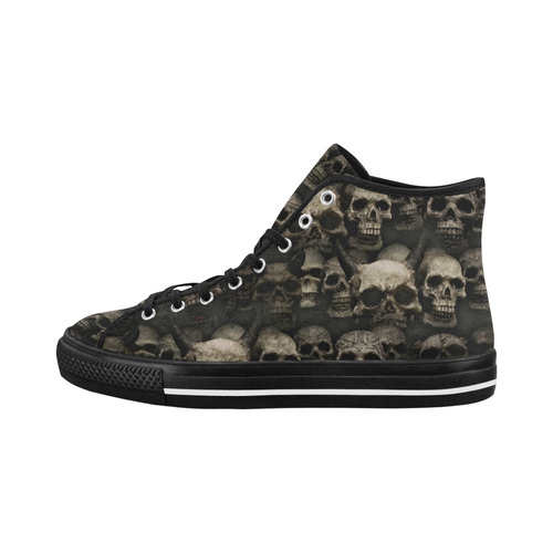 Crypt of the devilish dead skull Vancouver H Men's Canvas Shoes/Large (1013-1)