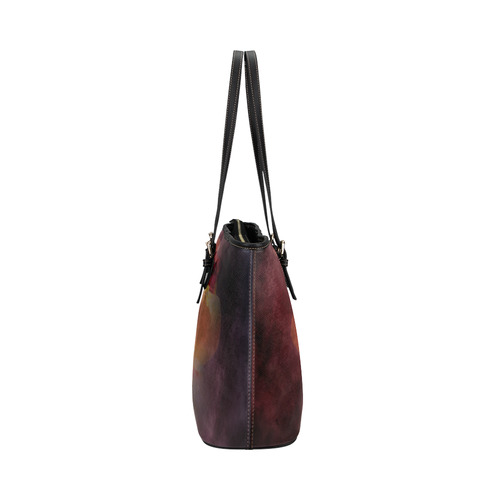 Sugarskull Summer Girl Leather Tote Bag/Small (Model 1651)