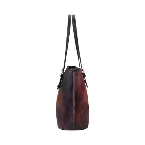 Sugarskull Summer Girl Leather Tote Bag/Small (Model 1651)