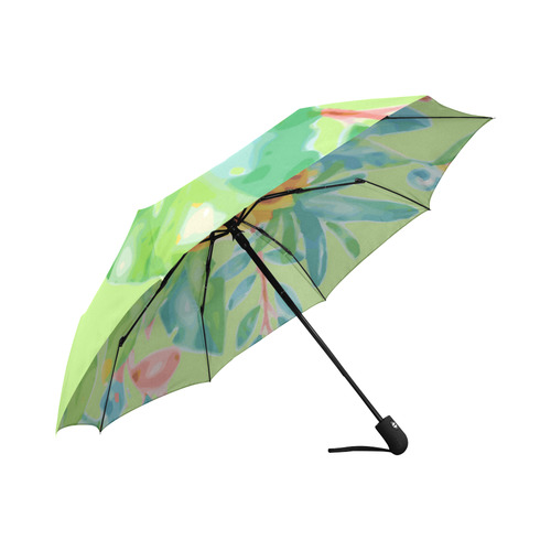 Summer Tropical Pineapple Fruit Floral Auto-Foldable Umbrella (Model U04)