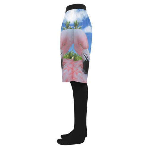 Flamingo and Beach Men's Swim Trunk (Model L21)