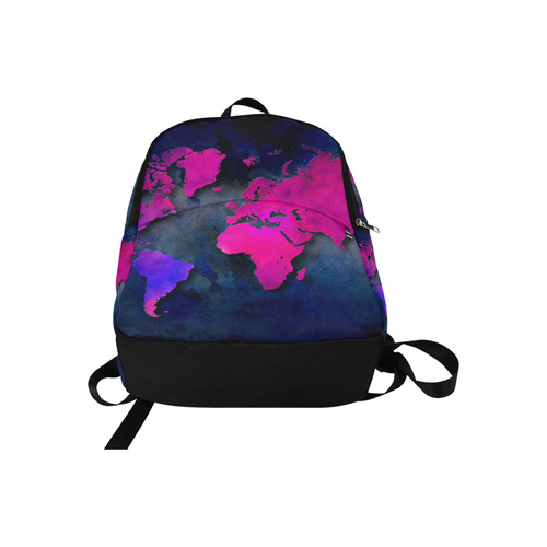 world map 14 Fabric Backpack for Adult (Model 1659)