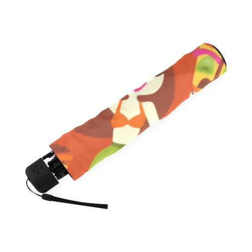 Hawaiian Luau Dancer Parrot Toucan Foldable Umbrella (Model U01)