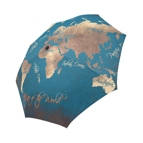 world map Auto-Foldable Umbrella (Model U04)