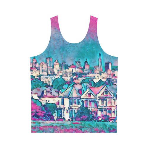 Impressive Travel -San Francisco 2 by JamColors All Over Print Tank Top for Men (Model T43)