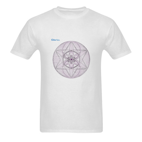 Protection- transcendental love by Sitre haim Men's T-Shirt in USA Size (Two Sides Printing)