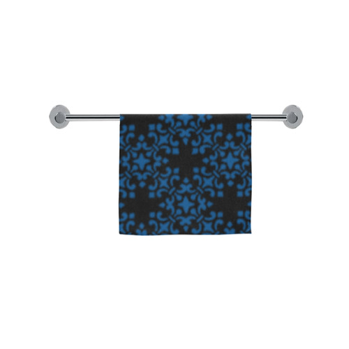 Lapis Blue Damask Custom Towel 16"x28"