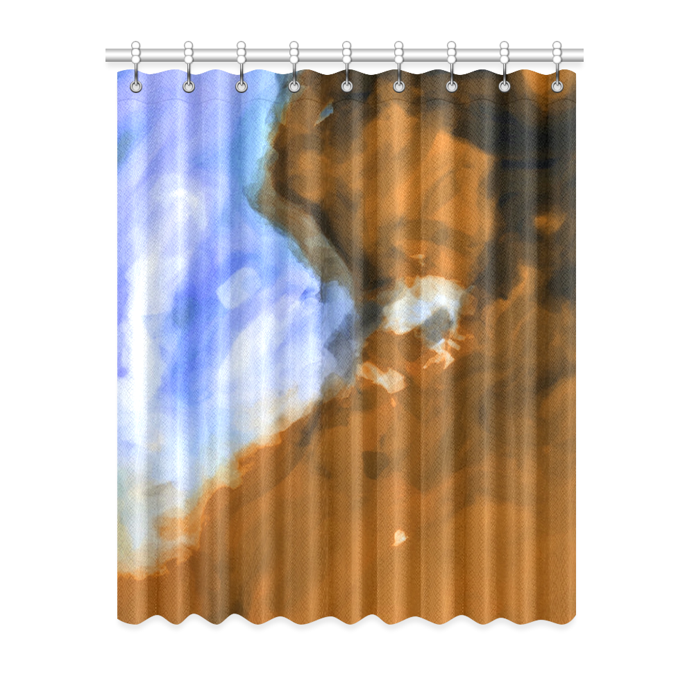 Rusty Psychedelic Splash Painting Texture Abstract Background In