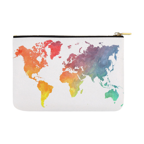 world map 15 Carry-All Pouch 12.5''x8.5''