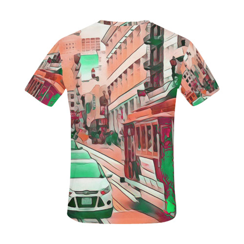 Impressive Travel -San Francisco by JamColors All Over Print T-Shirt for Men (USA Size) (Model T40)