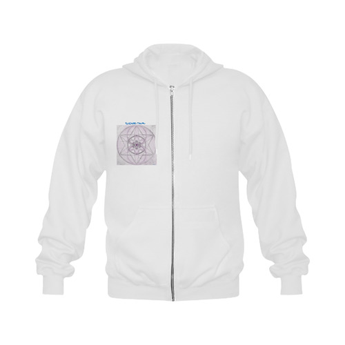 Protection- transcendental love by Sitre haim Gildan Full Zip Hooded Sweatshirt (Model H02)