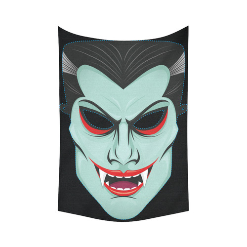 Vampire Mask Cotton Linen Wall Tapestry 60"x 90"
