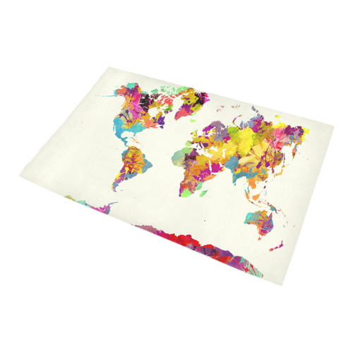 world map Bath Rug 20''x 32''