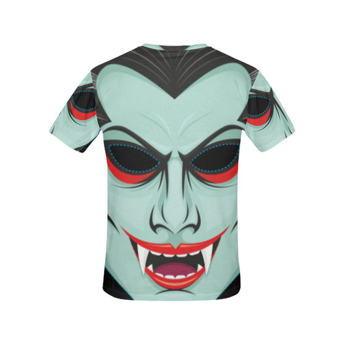 Vampire Mask All Over Print T-Shirt for Women (USA Size) (Model T40)